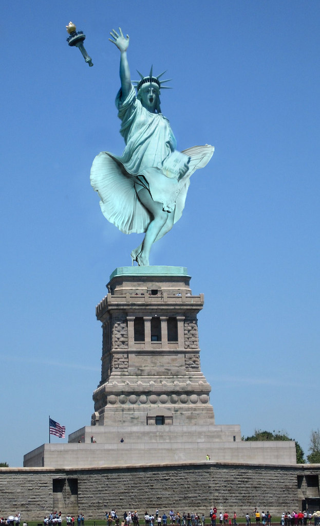 The statue of Liberty liberateed